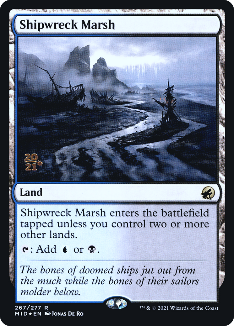 Shipwreck Marsh (PMID-267S) - Innistrad: Midnight Hunt Promos Foil - Premium MTG Single from Wizards of the Coast - Just $0.98! Shop now at Game Crave Tournament Store