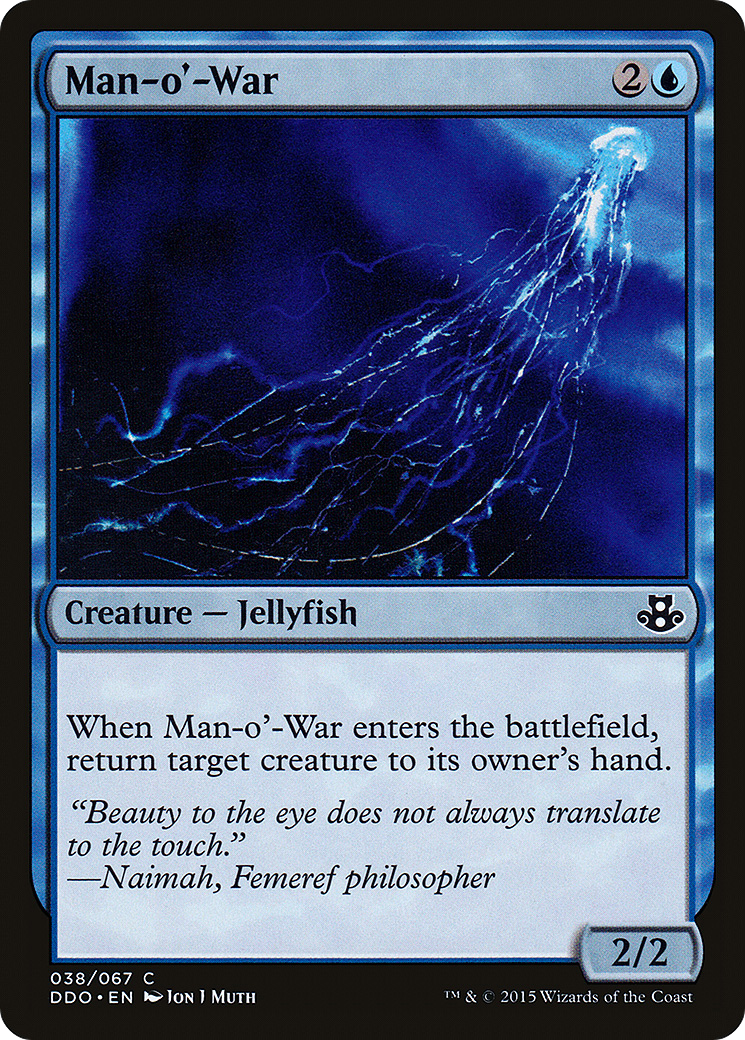 Man-o'-War (DDO-038) - Duel Decks: Elspeth vs. Kiora - Premium MTG Single from Wizards of the Coast - Just $0.08! Shop now at Game Crave Tournament Store