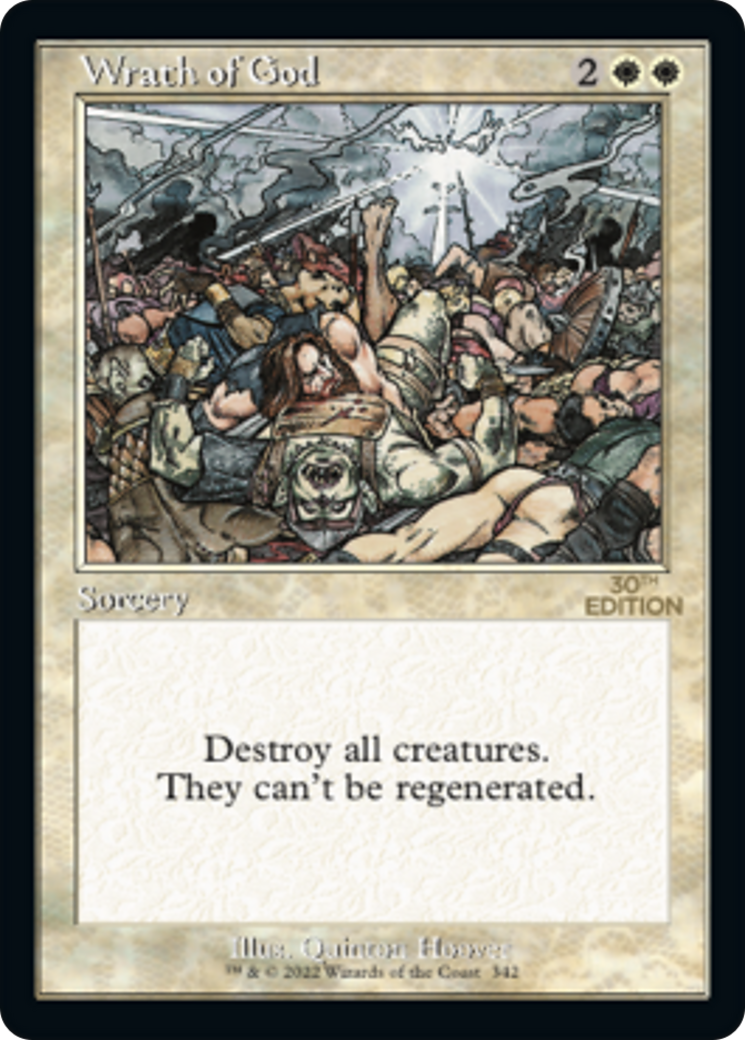 Wrath of God (30A-342) - 30th Anniversary Edition - Premium MTG Single from Wizards of the Coast - Just $108! Shop now at Game Crave Tournament Store
