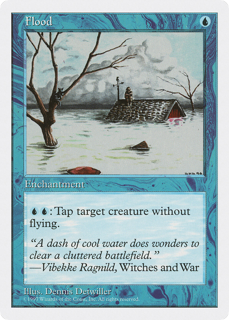 Flood (5ED-087) - Fifth Edition - Premium MTG Single from Wizards of the Coast - Just $0.08! Shop now at Game Crave Tournament Store