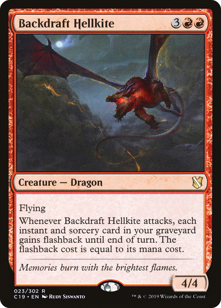Backdraft Hellkite (C19-023) - Commander 2019 - Premium MTG Single from Wizards of the Coast - Just $0.44! Shop now at Game Crave Tournament Store
