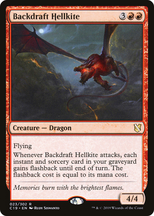 Backdraft Hellkite (C19-023) - Commander 2019 - Premium MTG Single from Wizards of the Coast - Just $0.44! Shop now at Game Crave Tournament Store