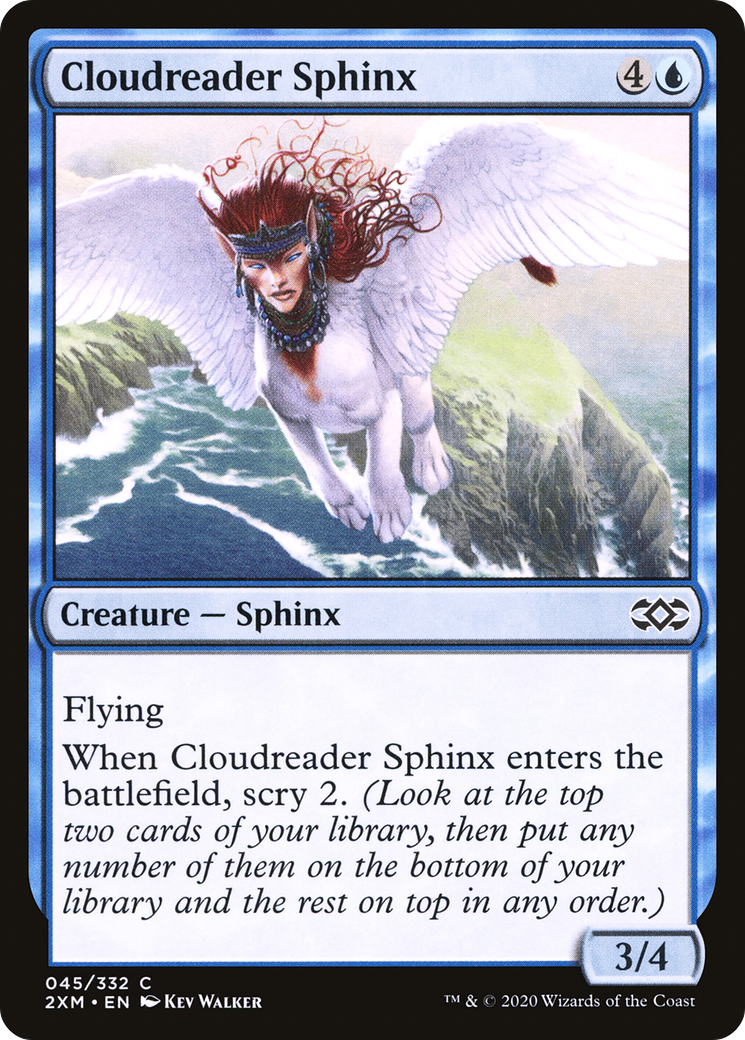 Cloudreader Sphinx (2XM-045) - Double Masters Foil - Premium MTG Single from Wizards of the Coast - Just $0.08! Shop now at Game Crave Tournament Store