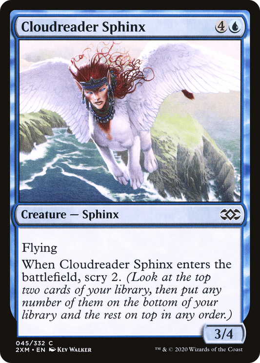 Cloudreader Sphinx (2XM-045) - Double Masters Foil - Premium MTG Single from Wizards of the Coast - Just $0.08! Shop now at Game Crave Tournament Store