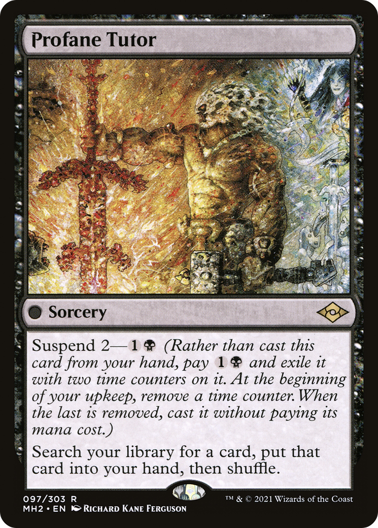 Profane Tutor (MH2-097) - Modern Horizons 2 - Premium MTG Single from Wizards of the Coast - Just $2.23! Shop now at Game Crave Tournament Store