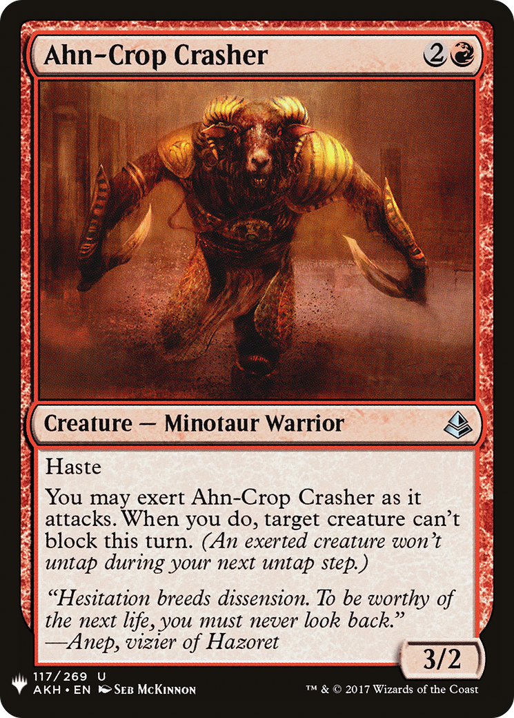 Ahn-Crop Crasher (MB1-833) - Mystery Booster - Premium MTG Single from Wizards of the Coast - Just $0.08! Shop now at Game Crave Tournament Store