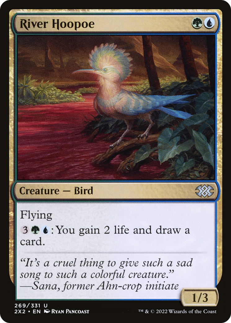 River Hoopoe (2X2-269) - Double Masters 2022 Foil - Premium MTG Single from Wizards of the Coast - Just $0.25! Shop now at Game Crave Tournament Store