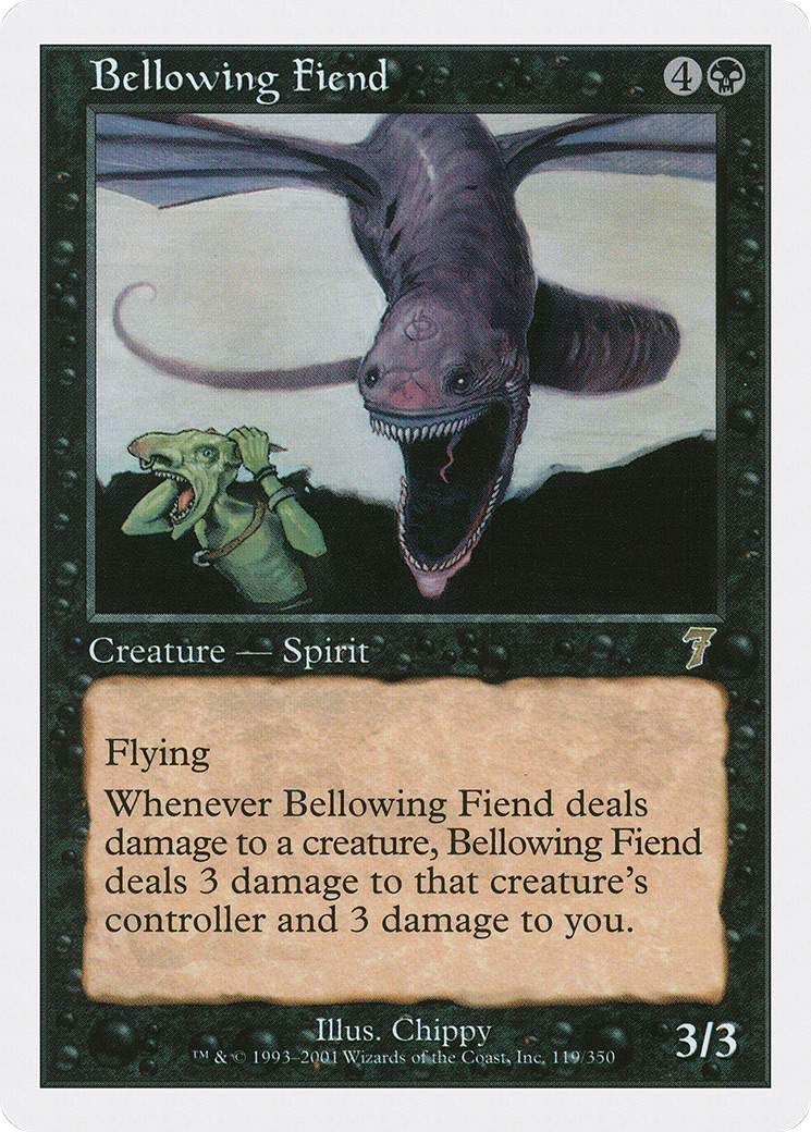 Bellowing Fiend (7ED-119) - Seventh Edition - Premium MTG Single from Wizards of the Coast - Just $0.08! Shop now at Game Crave Tournament Store