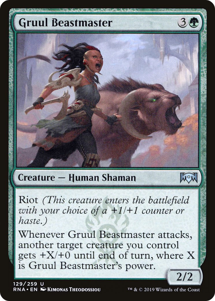 Gruul Beastmaster (RNA-129) - Ravnica Allegiance - Premium MTG Single from Wizards of the Coast - Just $0.25! Shop now at Game Crave Tournament Store