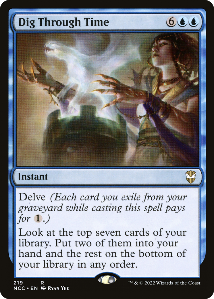 Dig Through Time (NCC-219) - New Capenna Commander - Premium MTG Single from Wizards of the Coast - Just $0.16! Shop now at Game Crave Tournament Store