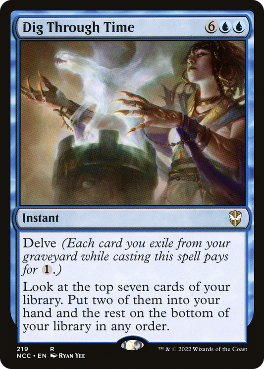 Dig Through Time (NCC-219) - New Capenna Commander - Premium MTG Single from Wizards of the Coast - Just $0.16! Shop now at Game Crave Tournament Store