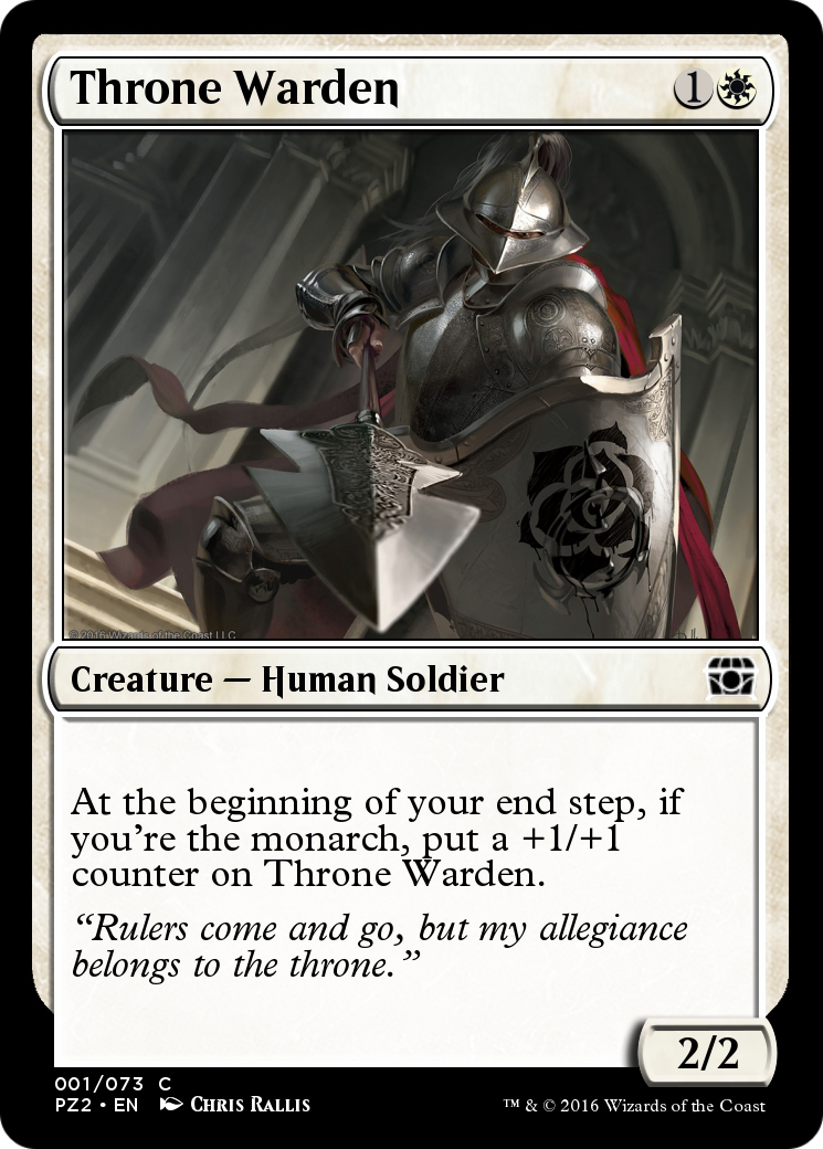 Throne Warden (PZ2-001) - Treasure Chest Foil - Premium MTG Single from Wizards of the Coast - Just $0! Shop now at Game Crave Tournament Store