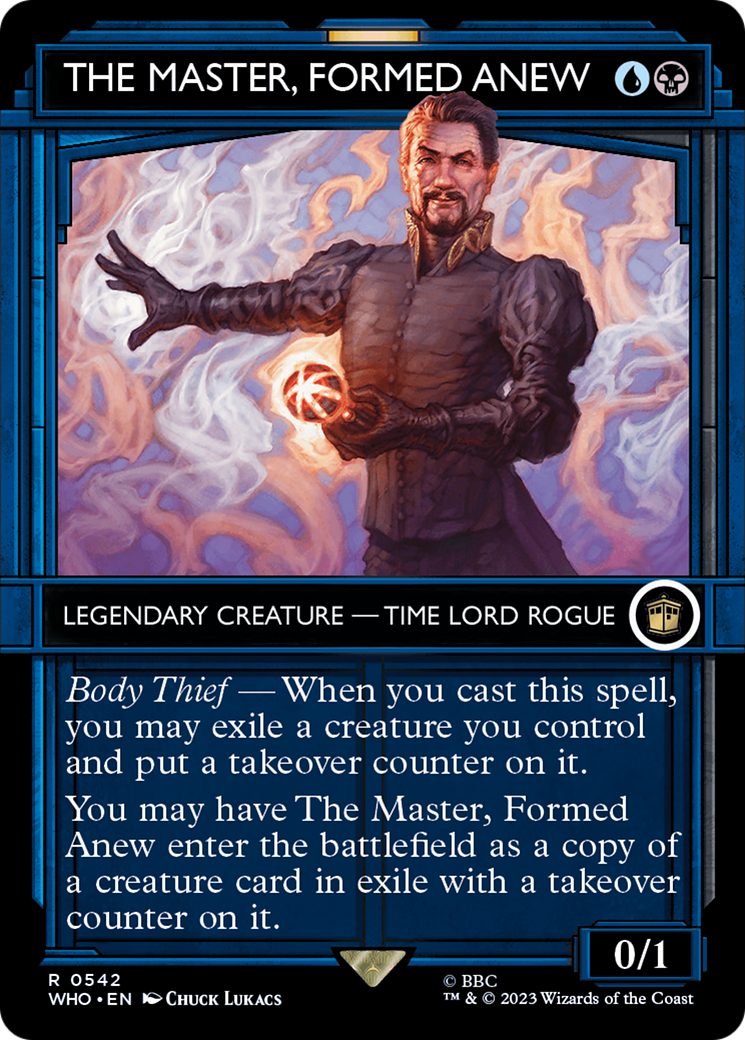 The Master, Formed Anew (WHO-542) - Doctor Who: (Showcase) (Borderless) - Premium MTG Single from Wizards of the Coast - Just $0.25! Shop now at Game Crave Tournament Store