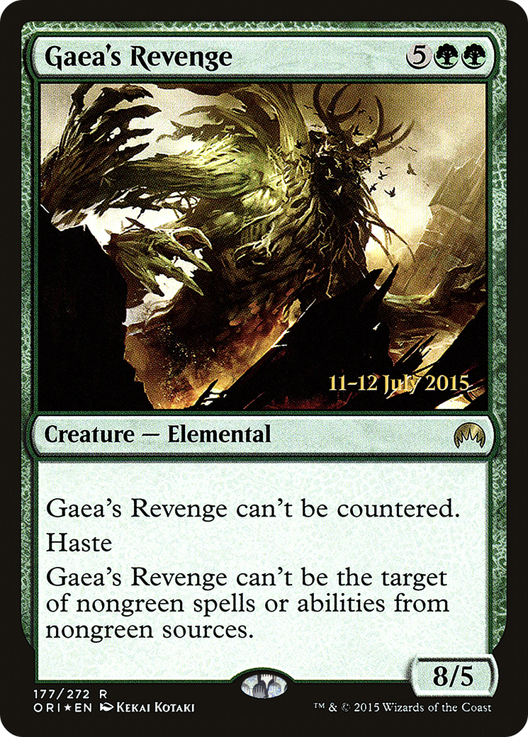 Gaea's Revenge (PORI-177S) - Magic Origins Promos Foil - Premium MTG Single from Wizards of the Coast - Just $1.14! Shop now at Game Crave Tournament Store