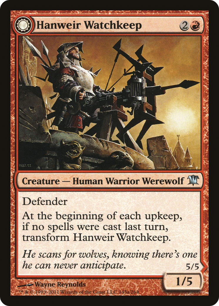 Hanweir Watchkeep // Bane of Hanweir (ISD-145) - Innistrad: (Double Faced Transform) - Premium MTG Single from Wizards of the Coast - Just $0.08! Shop now at Game Crave Tournament Store