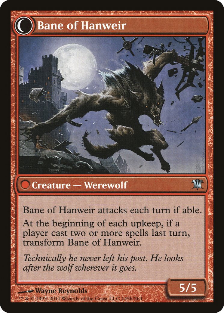 Hanweir Watchkeep // Bane of Hanweir (ISD-145) - Innistrad: (Double Faced Transform) Foil - Premium MTG Single from Wizards of the Coast - Just $0.12! Shop now at Game Crave Tournament Store