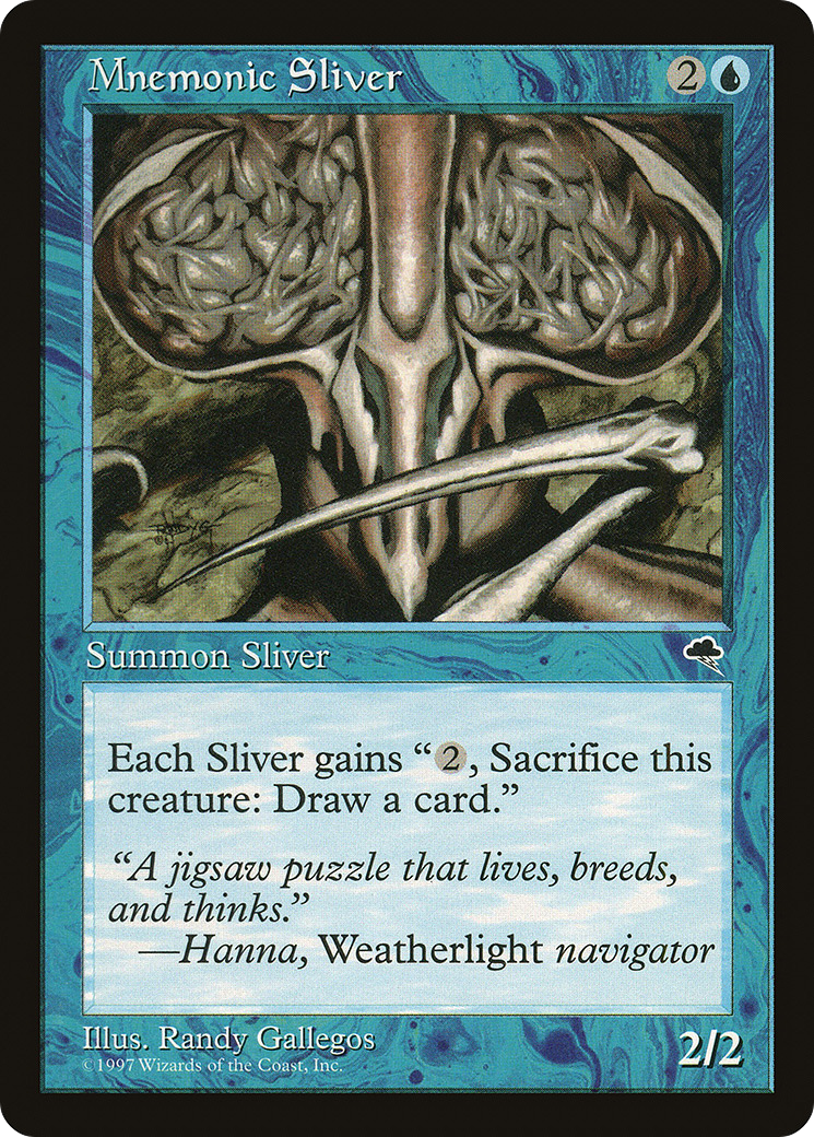 Mnemonic Sliver (TMP-077) - Tempest - Premium MTG Single from Wizards of the Coast - Just $0.29! Shop now at Game Crave Tournament Store