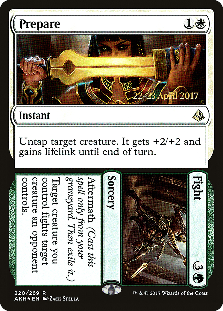 Prepare // Fight (PAKH-220S) - Amonkhet Promos Foil - Premium MTG Single from Wizards of the Coast - Just $0.36! Shop now at Game Crave Tournament Store