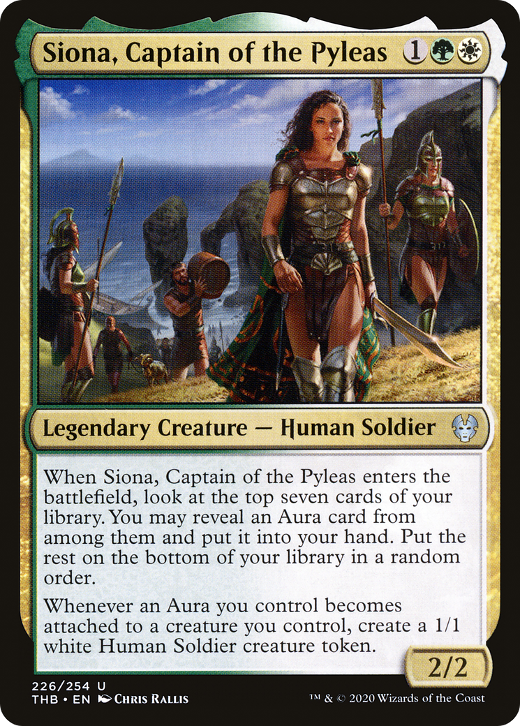 Siona, Captain of the Pyleas (THB-226) - Theros Beyond Death - Premium MTG Single from Wizards of the Coast - Just $0.08! Shop now at Game Crave Tournament Store