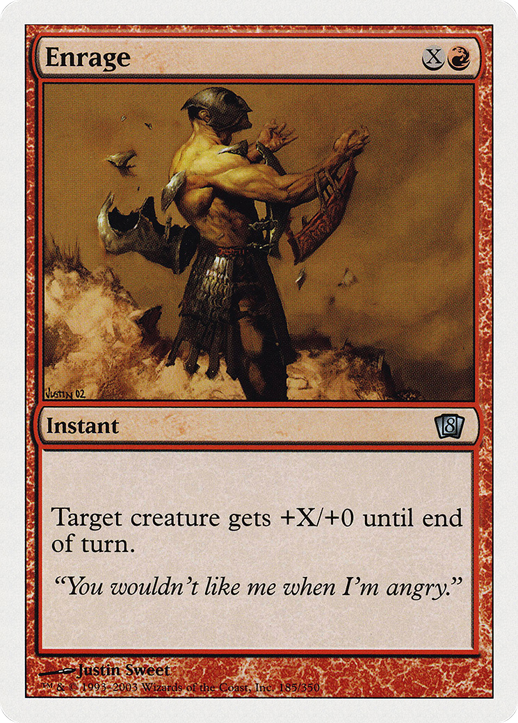 Enrage (8ED-185) - Eighth Edition - Premium MTG Single from Wizards of the Coast - Just $0.08! Shop now at Game Crave Tournament Store