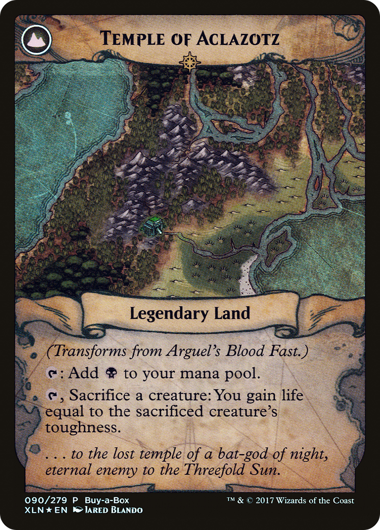 Arguel's Blood Fast // Temple of Aclazotz (PXTC-090) - XLN Treasure Chest: (compasslanddfc) Foil - Premium MTG Single from Wizards of the Coast - Just $1.70! Shop now at Game Crave Tournament Store