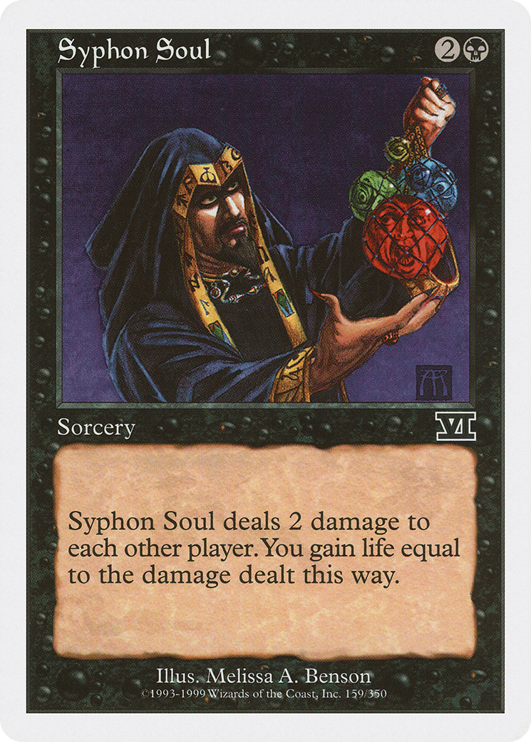 Syphon Soul (6ED-159) - Classic Sixth Edition - Premium MTG Single from Wizards of the Coast - Just $0.08! Shop now at Game Crave Tournament Store