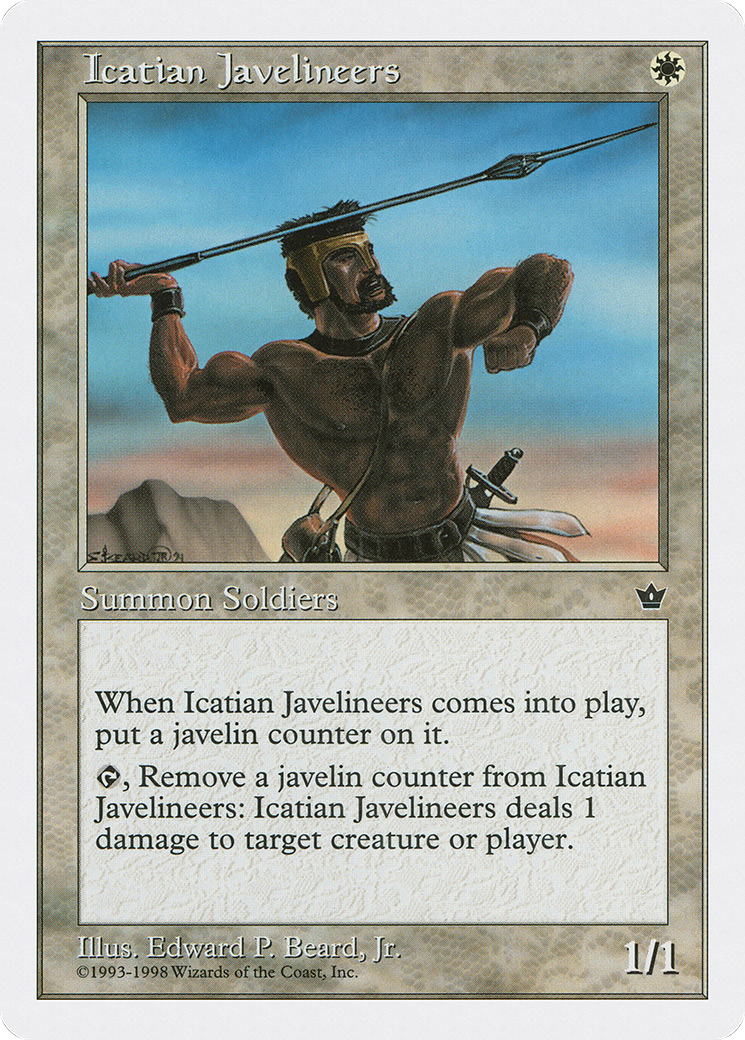 Icatian Javelineers (ATH-007) - Anthologies - Premium MTG Single from Wizards of the Coast - Just $0.12! Shop now at Game Crave Tournament Store