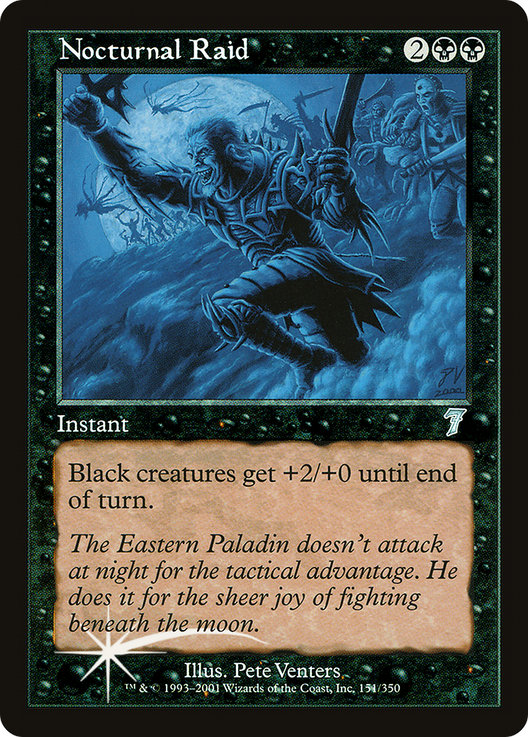 Nocturnal Raid (7ED-151★) - Seventh Edition Foil - Premium MTG Single from Wizards of the Coast - Just $1.12! Shop now at Game Crave Tournament Store