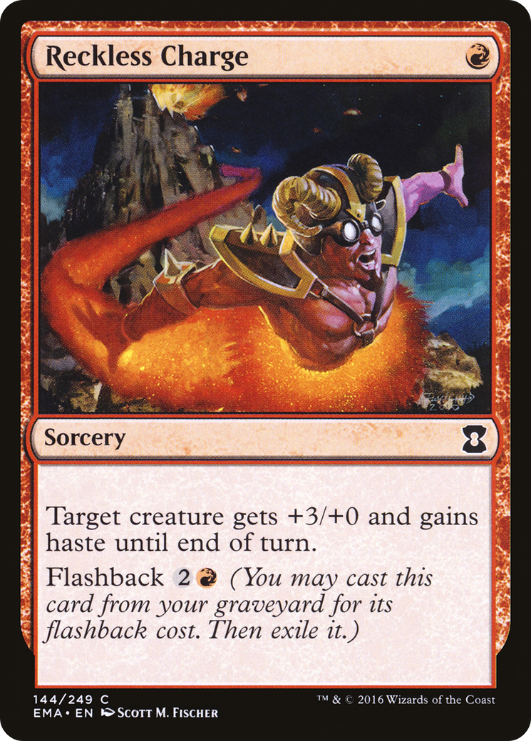Reckless Charge (EMA-144) - Eternal Masters - Premium MTG Single from Wizards of the Coast - Just $0.08! Shop now at Game Crave Tournament Store