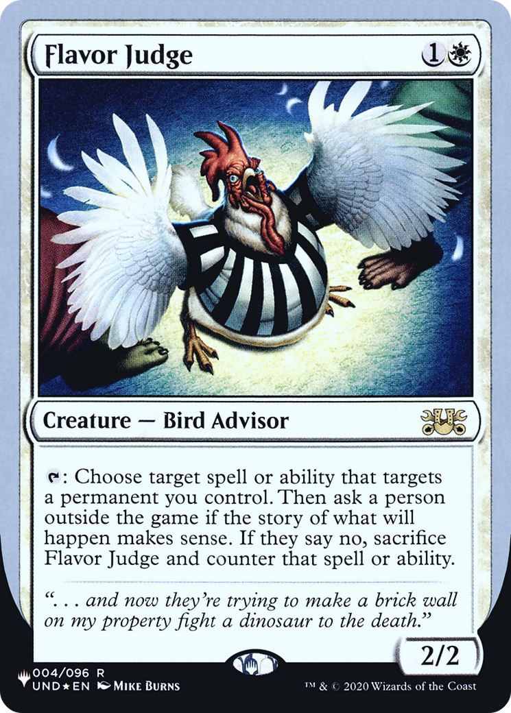 Flavor Judge (UPLIST-003) - The List (Unfinity Foil Edition) Foil - Premium MTG Single from Wizards of the Coast - Just $0.08! Shop now at Game Crave Tournament Store