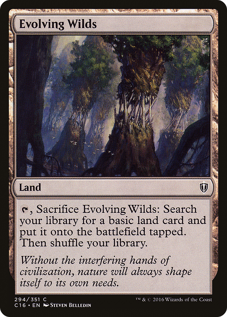 Evolving Wilds (C16-294) - Commander 2016 - Premium MTG Single from Wizards of the Coast - Just $0.08! Shop now at Game Crave Tournament Store