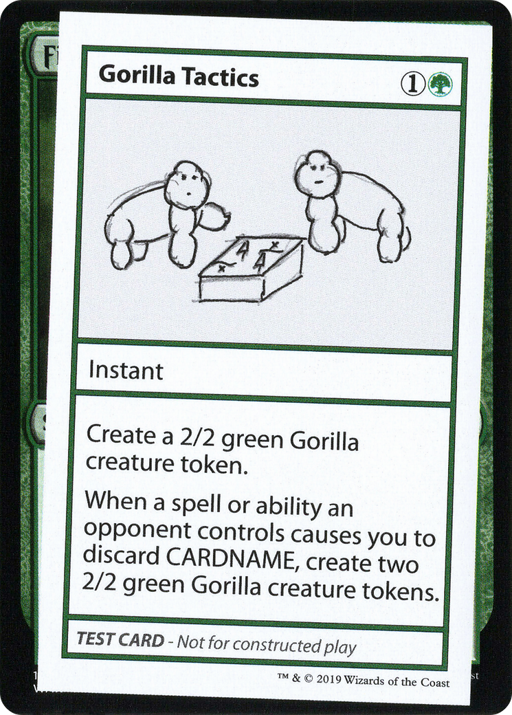 Gorilla Tactics (CMB2-076) - Mystery Booster Playtest Cards 2021 - Premium MTG Single from Wizards of the Coast - Just $0.08! Shop now at Game Crave Tournament Store
