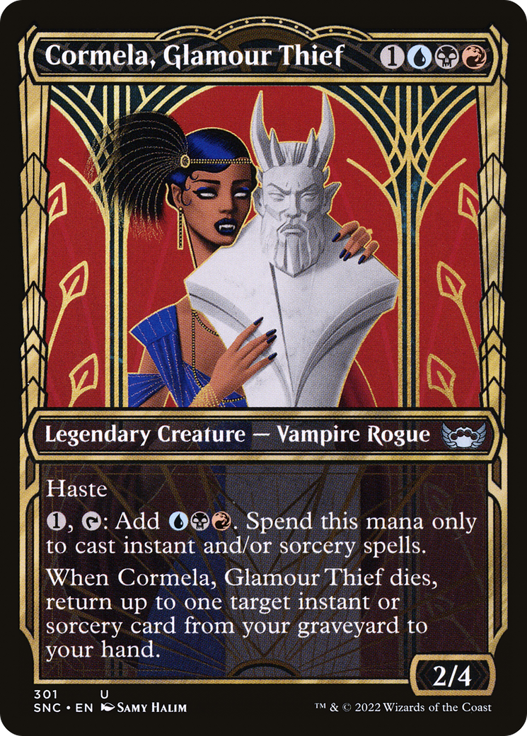 Cormela, Glamour Thief (SNC-301) - Streets of New Capenna: (Showcase) Foil - Premium MTG Single from Wizards of the Coast - Just $0.25! Shop now at Game Crave Tournament Store