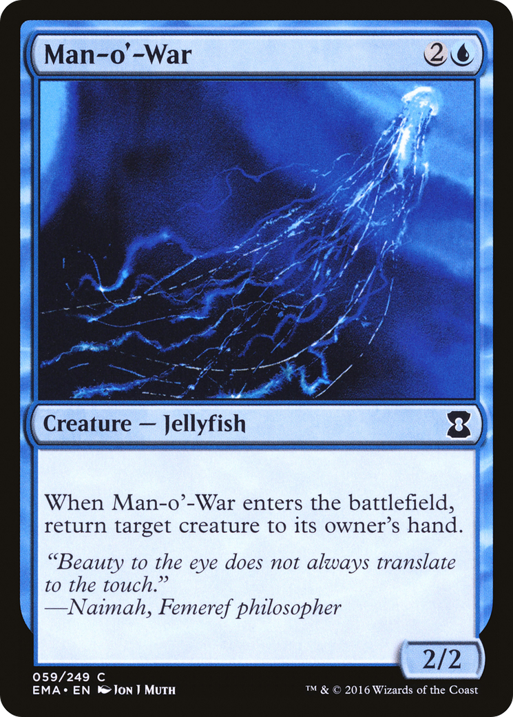 Man-o'-War (EMA-059) - Eternal Masters - Premium MTG Single from Wizards of the Coast - Just $0.21! Shop now at Game Crave Tournament Store