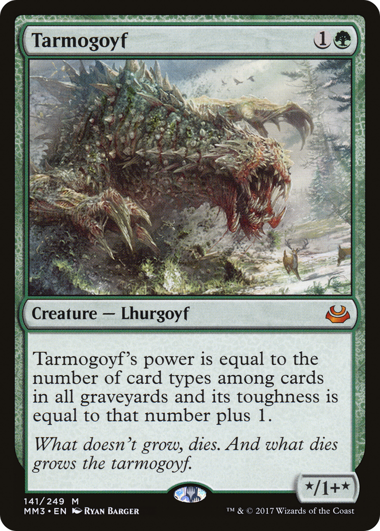 Tarmogoyf (MM3-141) - Modern Masters 2017 Foil - Premium MTG Single from Wizards of the Coast - Just $4.71! Shop now at Game Crave Tournament Store