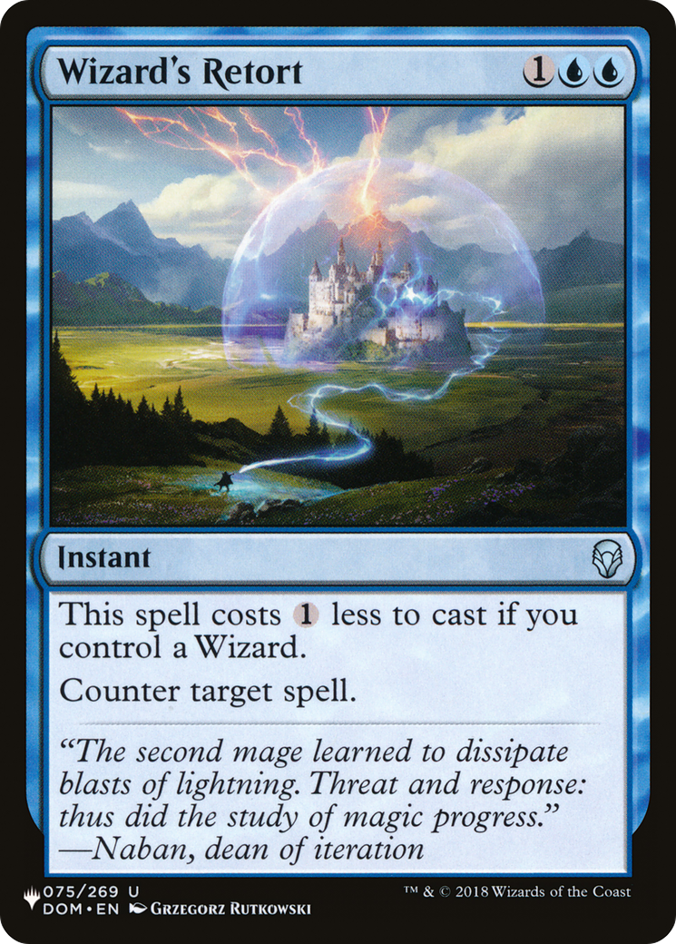 Wizard's Retort (PLIST-766) - The List - Premium MTG Single from Wizards of the Coast - Just $0.08! Shop now at Game Crave Tournament Store