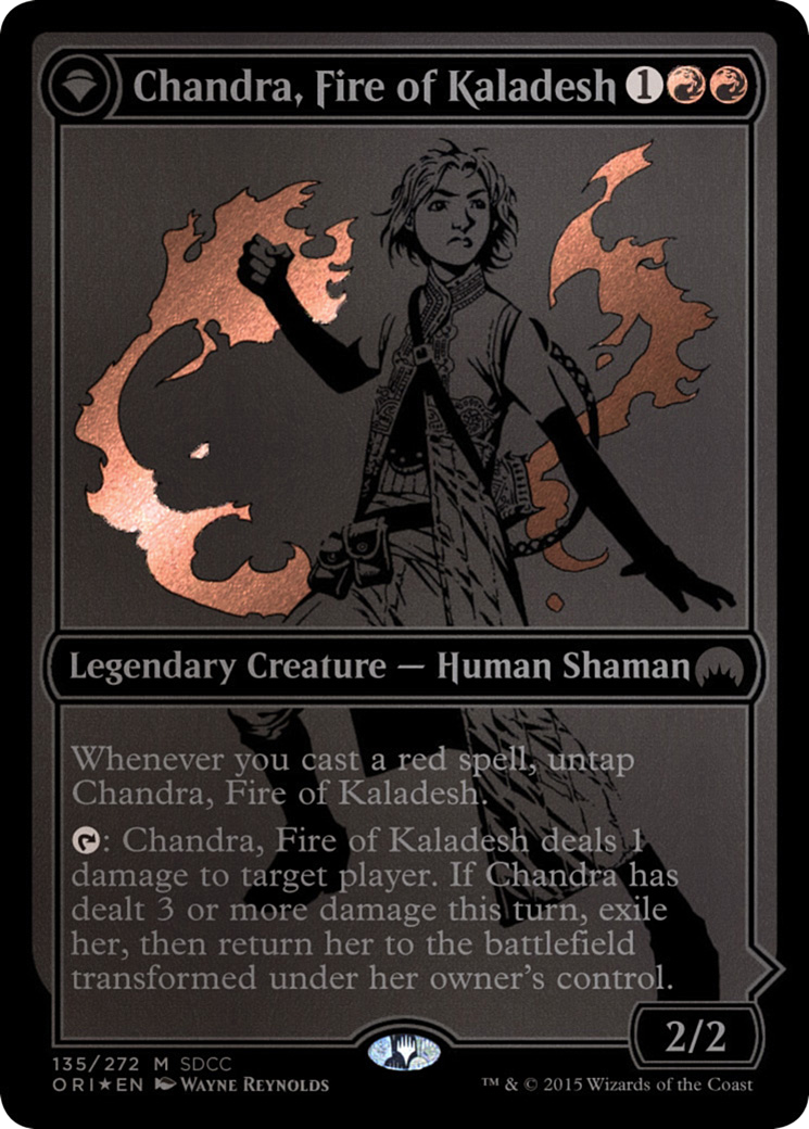 Chandra, Fire of Kaladesh // Chandra, Roaring Flame (PS15-135) - San Diego Comic-Con 2015: (originpwdfc) Foil - Premium MTG Single from Wizards of the Coast - Just $104.80! Shop now at Game Crave Tournament Store
