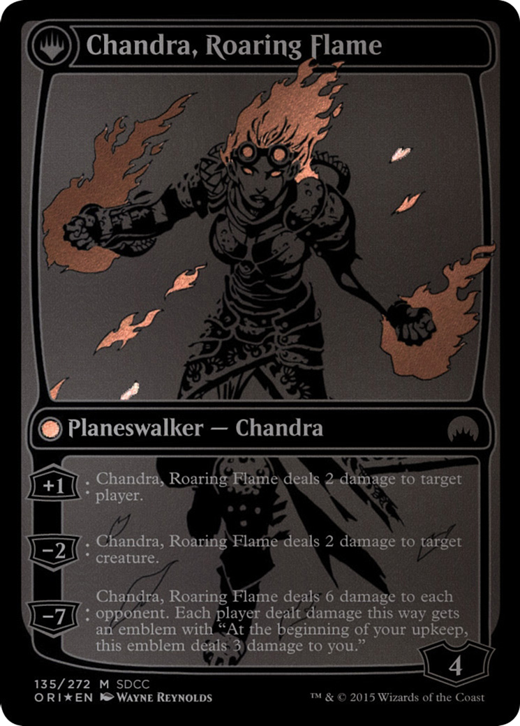 Chandra, Fire of Kaladesh // Chandra, Roaring Flame (PS15-135) - San Diego Comic-Con 2015: (originpwdfc) Foil - Premium MTG Single from Wizards of the Coast - Just $104.80! Shop now at Game Crave Tournament Store