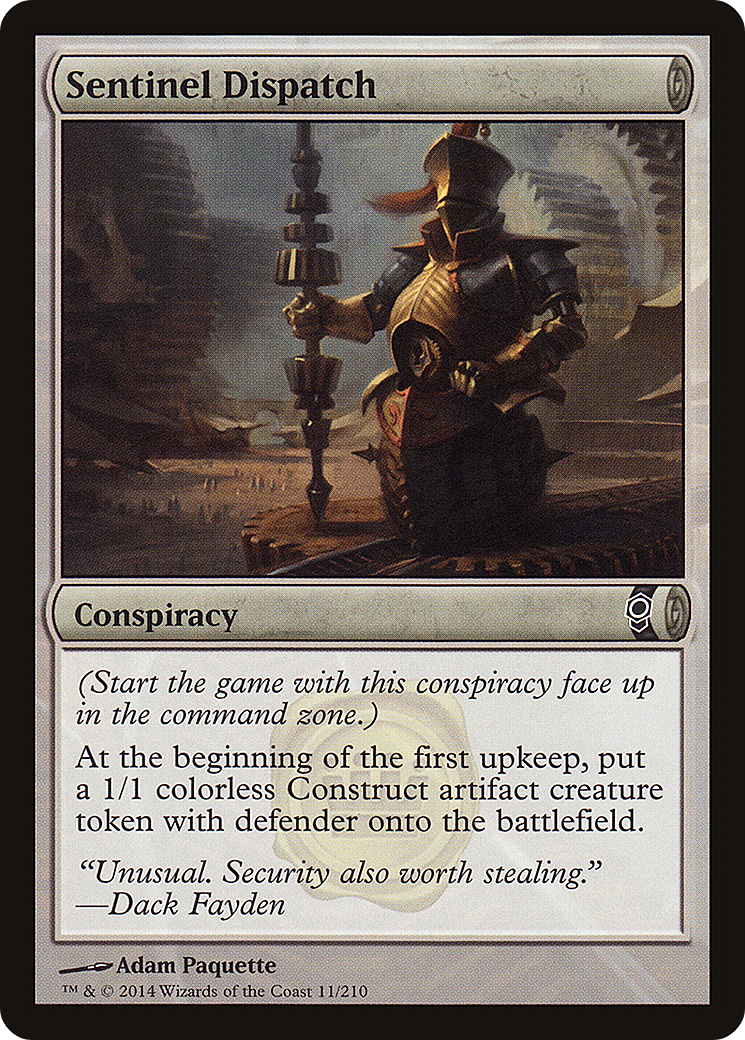 Sentinel Dispatch (CNS-011) - Conspiracy - Premium MTG Single from Wizards of the Coast - Just $0.25! Shop now at Game Crave Tournament Store