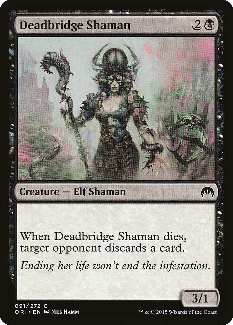 Deadbridge Shaman (ORI-091) - Magic Origins Foil - Premium MTG Single from Wizards of the Coast - Just $0.25! Shop now at Game Crave Tournament Store