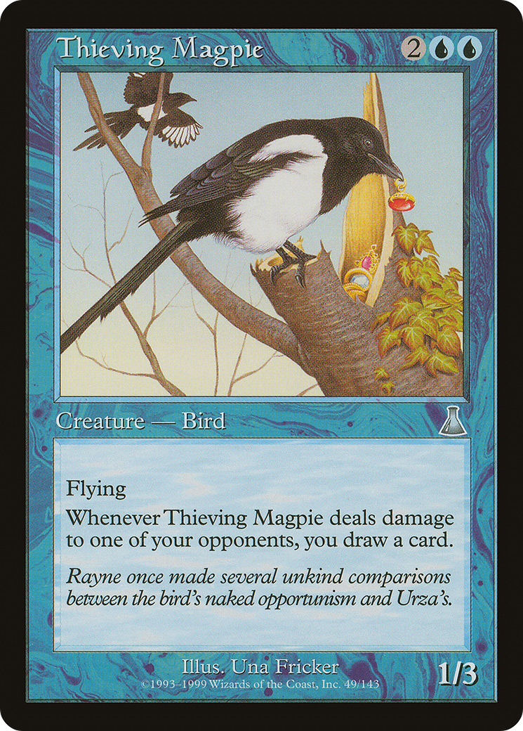 Thieving Magpie (UDS-049) - Urza's Destiny Foil - Premium MTG Single from Wizards of the Coast - Just $4.98! Shop now at Game Crave Tournament Store