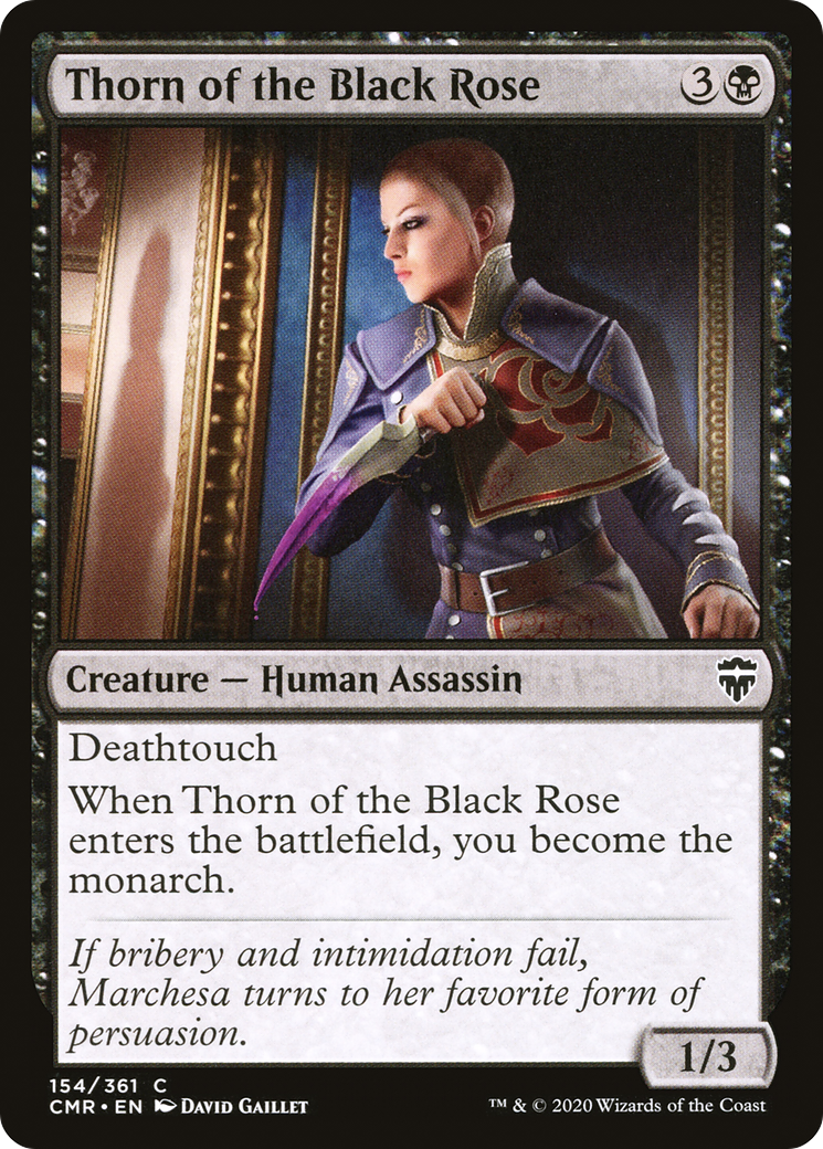 Thorn of the Black Rose (CMR-154) - Commander Legends Foil - Premium MTG Single from Wizards of the Coast - Just $1.34! Shop now at Game Crave Tournament Store