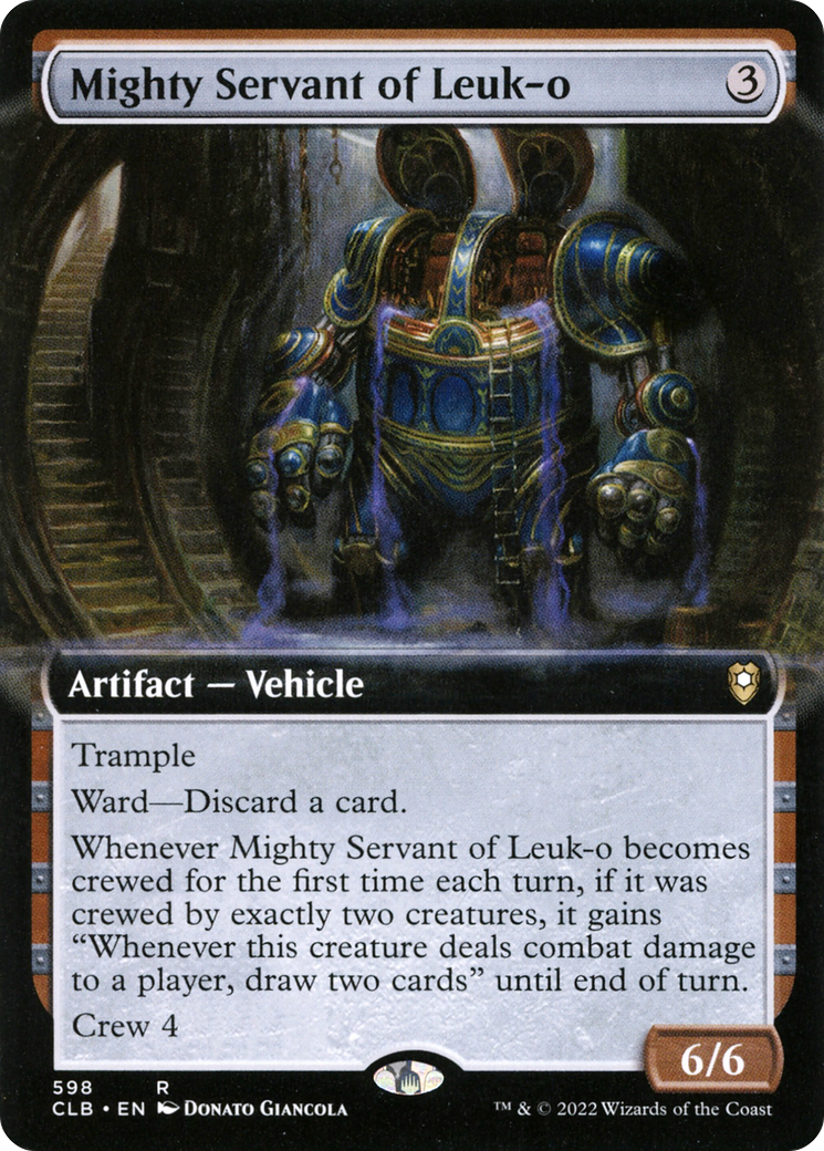 Mighty Servant of Leuk-o (CLB-598) - Commander Legends: Battle for Baldur's Gate: (Extended Art) Foil - Premium MTG Single from Wizards of the Coast - Just $0.59! Shop now at Game Crave Tournament Store