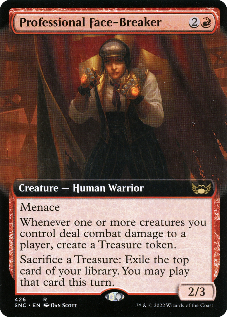 Professional Face-Breaker (SNC-426) - Streets of New Capenna: (Extended Art) Foil - Premium MTG Single from Wizards of the Coast - Just $2.94! Shop now at Game Crave Tournament Store