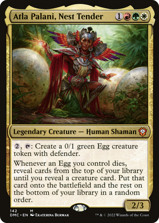 Atla Palani, Nest Tender (DMC-142) - Dominaria United Commander - Premium MTG Single from Wizards of the Coast - Just $0.17! Shop now at Game Crave Tournament Store