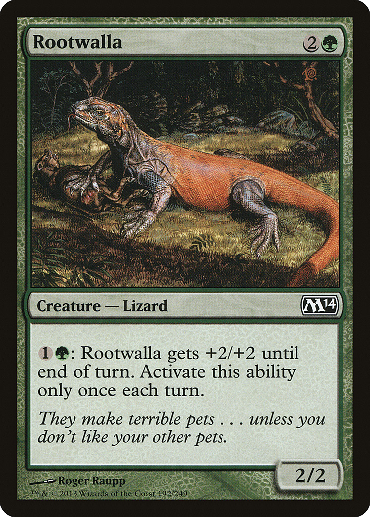 Rootwalla (M14-192) - Magic 2014 Foil - Premium MTG Single from Wizards of the Coast - Just $0.08! Shop now at Game Crave Tournament Store