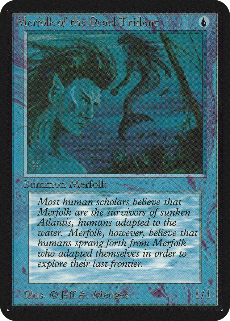 Merfolk of the Pearl Trident (LEA-066) - Limited Edition Alpha - Premium MTG Single from Wizards of the Coast - Just $8.38! Shop now at Game Crave Tournament Store