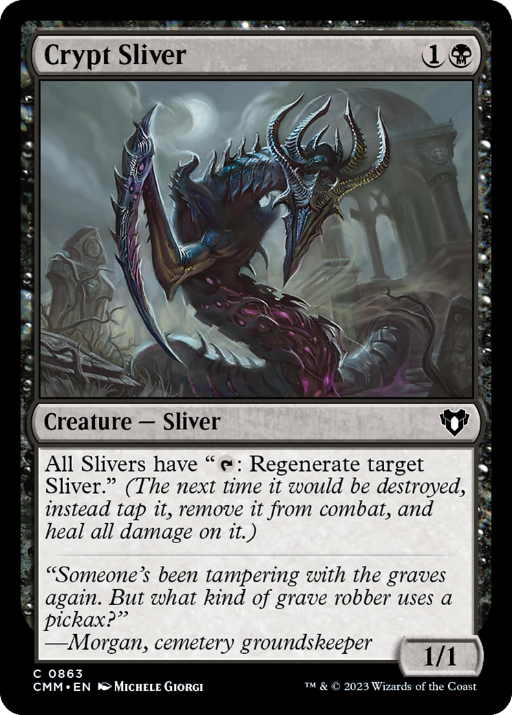 Crypt Sliver (CMM-863) - Commander Masters - Premium MTG Single from Wizards of the Coast - Just $0.22! Shop now at Game Crave Tournament Store