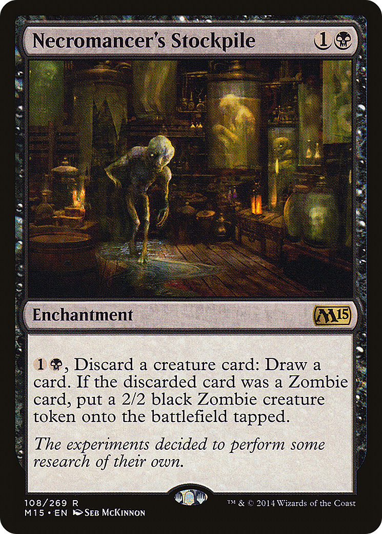 Necromancer's Stockpile (M15-108) - Magic 2015 - Premium MTG Single from Wizards of the Coast - Just $0.25! Shop now at Game Crave Tournament Store