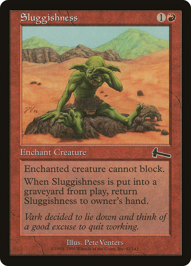 Sluggishness (ULG-092) - Urza's Legacy Foil - Premium MTG Single from Wizards of the Coast - Just $0.58! Shop now at Game Crave Tournament Store